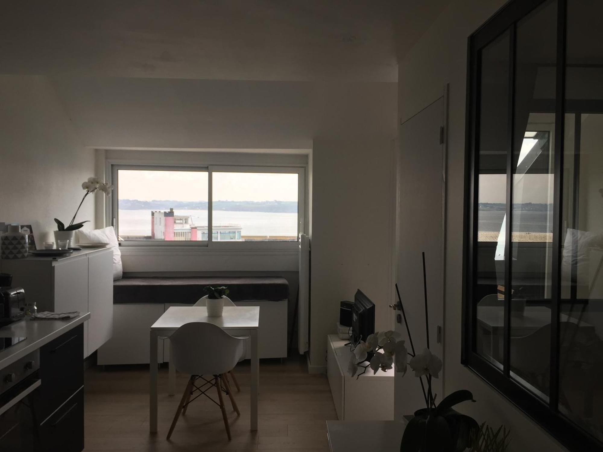 Appartement Design IV - Port Du Rosmeur - ดูอาร์เนอนี ภายนอก รูปภาพ